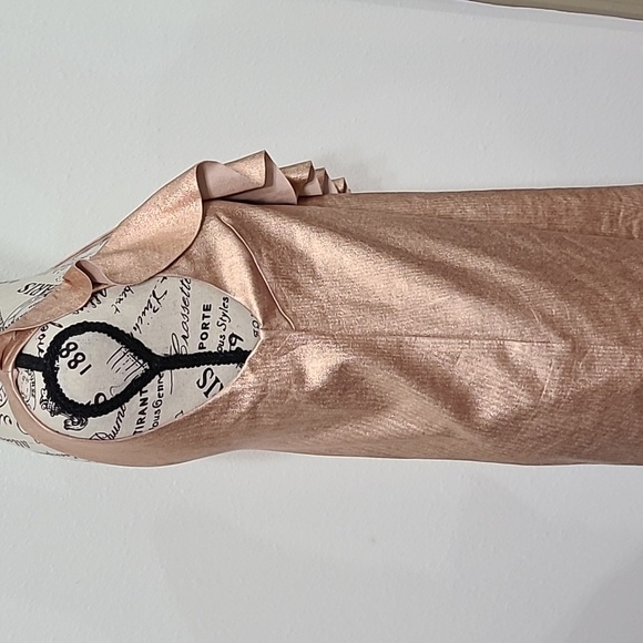 ZARA TRAFALUC COLLECTION GOLDROSE DRESS SIZE XS. - Picture 5 of 11